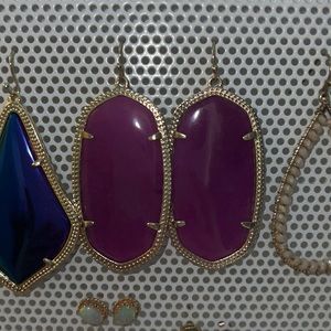 Purple Kendra Scott earrings